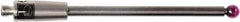 Renishaw - 0.0787 Inch Ball Diameter, Carbide Stem, M2 Thread, Ruby Point Ball Tip CMM Stylus - 0.8858 Inch Working Length, 0.0591 Inch Stem Diameter, 1.1811 Inch Overall Length - Best Tool & Supply