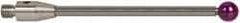 Renishaw - 0.1575 Inch Ball Diameter, Carbide Stem, M3 Thread, Ruby Point Ball Tip CMM Stylus - 1.4173 Inch Working Length, 0.0787 Inch Stem Diameter, 1.5748 Inch Overall Length - Best Tool & Supply