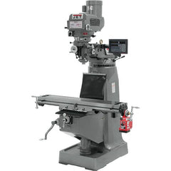 Jet - 9 x 49" 3 hp 230/460V Variable Speed Pulley Control 3 Phase Knee Milling Machine - Best Tool & Supply