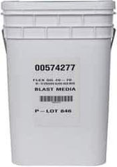 Made in USA - Coarse/Medium Grade Crushed Glass - 40 to 70 Grit, 50 Lb Pail - Best Tool & Supply