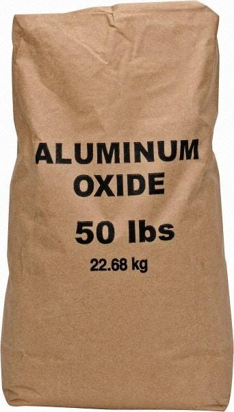 Made in USA - Medium Grade Angular Aluminum Oxide - 120 Grit, 9 Max Hardness, 50 Lb Box - Best Tool & Supply