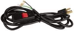 Gast - 1/3 HP Power Cord Assembly with Switch - 10 Ft. Long, 115-1 Voltage - Best Tool & Supply