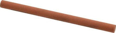 Norton - 4" Long x 1/4" Diam x 1/4" Thick, Aluminum Oxide Sharpening Stone - Round, Fine Grade - Best Tool & Supply