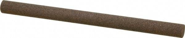 Norton - 4" Long x 1/4" Diam x 1/4" Thick, Aluminum Oxide Sharpening Stone - Round, Coarse Grade - Best Tool & Supply