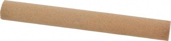 Norton - 4" Long x 1/2" Diam x 1/2" Thick, Aluminum Oxide Sharpening Stone - Round, Medium Grade - Best Tool & Supply