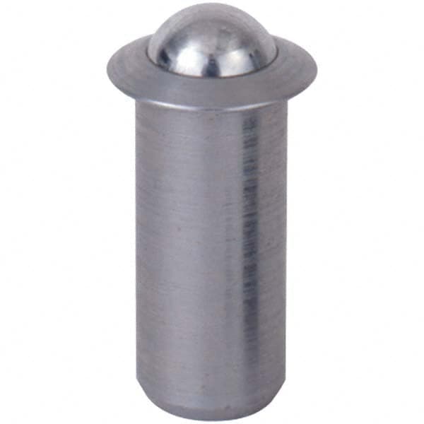 TE-CO - Press-Fit Ball Plungers Body Diameter (Decimal Inch): 0.5000 Body Length (Decimal Inch): 1.2180 - Best Tool & Supply