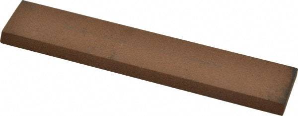 Norton - 5" Long x 1" Wide x 3/16" Thick, Aluminum Oxide Sharpening Stone - Rectangle, Medium Grade - Best Tool & Supply