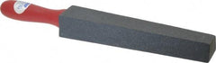 Norton - 1-1/4" Wide x 14" OAL, Silicon Carbide Sharpening Stone - Taper, Coarse Grade, 180 Grit - Best Tool & Supply