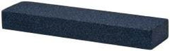 Norton - 4" Long x 1" Wide x 1/2" Thick, Silicon Carbide Sharpening Stone - Rectangle, Medium Grade - Best Tool & Supply