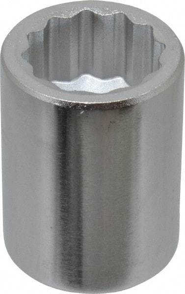 Blackhawk by Proto - 1", 3/4" Drive, Standard Hand Socket - 12 Points, 2" OAL, Chrome Finish - Best Tool & Supply