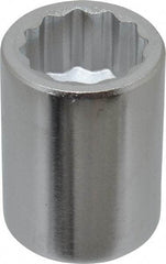 Blackhawk by Proto - 1", 3/4" Drive, Standard Hand Socket - 12 Points, 2" OAL, Chrome Finish - Best Tool & Supply