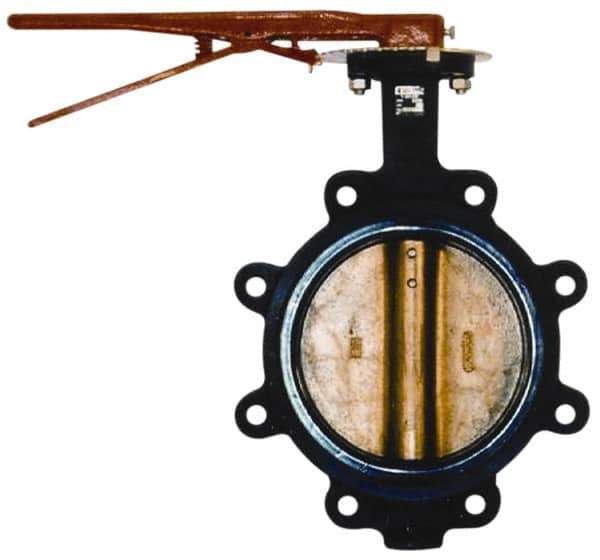 Legend Valve - 8" Pipe, Lug Butterfly Valve - Gear Handle, Cast Iron Body, EPDM Seat, 200 WOG, Aluminum Bronze Disc, Stainless Steel Stem - Best Tool & Supply