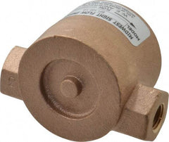 Dwyer - 1/4 Inch, Bronze Body Sight Flow Indicator - 125 Max psi, 3 Inch Overall Length, 200°F - Best Tool & Supply