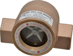 Dwyer - 3/4 Inch, Bronze Body Sight Flow Indicator - 125 Max psi, 4 Inch Overall Length, 200°F - Best Tool & Supply