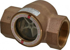 Dwyer - 2 Inch, Bronze Body Sight Flow Indicator - 125 Max psi, 5-11/16 Inch Overall Length, 200°F - Best Tool & Supply