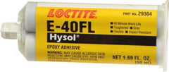 Loctite - 50 mL Cartridge Two Part Epoxy - 40 min Working Time, Series E-40FL - Best Tool & Supply