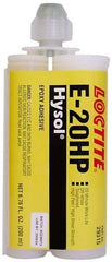 Loctite - 200 mL Cartridge Two Part Epoxy - 20 min Working Time, 4,690 psi Shear Strength, Series E-20HP - Best Tool & Supply