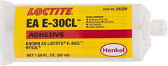 Loctite - 50 mL Cartridge Two Part Epoxy - 30 min Working Time, 4,270 psi Shear Strength, Series E-30CL - Best Tool & Supply