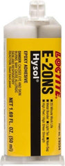 Loctite - 50 mL Cartridge Two Part Epoxy - 20 min Working Time, 2,790 psi Shear Strength, Series E-20NS - Best Tool & Supply