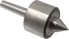 Riten - MT2 Taper Shank, 2-3/8" Head Diam 4,480 Lb Capacity Live Center - 4,000 Max RPM, 1-3/4" Head Length, 1" Point Diam, 1-1/4" Point Len, 440 Lb Max Workpc, 5.786" OAL, 1-1/4" Long Tip, Standard Point - Best Tool & Supply