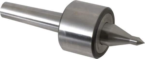 Riten - MT3 Taper Shank, 2-3/8" Head Diam 4,480 Lb Capacity Live Center - 4,000 Max RPM, 1-3/4" Head Length, 3/8" Point Diam, 1-7/8" Point Len, 310 Lb Max Workpc, 7-1/16" OAL, 5/8" Long Tip, Long Point - Best Tool & Supply