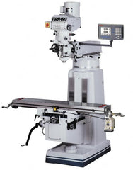 Value Collection - 9 x 49" 3 hp 220/440V 220V Variable Speed Pulley Control 3 Phase Knee Milling Machine - Best Tool & Supply