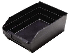 Quantum Storage - 11-5/8" Deep, Black Polypropylene Hopper Shelf Bin - 4" High x 8-3/8" Wide x 11-5/8" Long - Best Tool & Supply