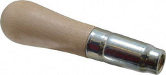 Lutz - 6" Long x 1-9/16" Diam File Handle - 11/32" Bore, 3-3/8" Deep, for Use with 16, 18 & 20" Files - Best Tool & Supply