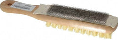 Nicholson - 10" Long Abrasive File Card with Brush - Combination File Card & Brush, with Wood Handle - Best Tool & Supply