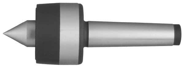 Value Collection - MT4 Taper Shank Shank, 52mm Head Diam, Live Center - 3,000 Max RPM, 33mm Point Diam, 3.21" Point Len, 1,323 Lb Max Workpc, Standard Point - Best Tool & Supply