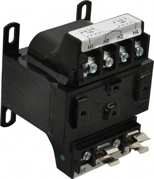 Eaton Cutler-Hammer - 1 Phase, 0.08 kVA, Control Transformer - 2 Input, 1 Output Winding, 50/60 Hz, 3-1/2 Inch Deep x 2-9/16 Inch High, 131°F Temp Rise - Best Tool & Supply