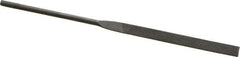 Value Collection - 6-1/4" Needle Precision Swiss Pattern Equalling File - 3 Cut, 6" Width Diam x 0.07" Thick, Handle - Best Tool & Supply