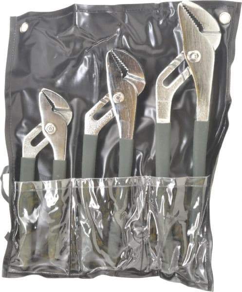 Value Collection - 3 Piece Tongue & Groove Plier Set - Comes in Plastic Pouch - Best Tool & Supply