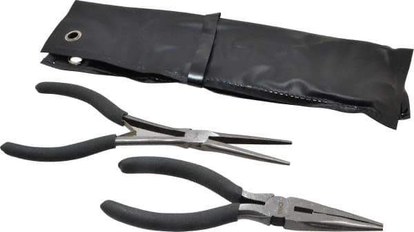 Value Collection - 2 Piece Needle Nose Plier Set - Comes in Plastic Pouch - Best Tool & Supply