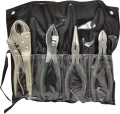 Value Collection - 4 Piece Plier Set - Comes in Plastic Pouch - Best Tool & Supply