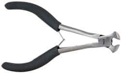 Value Collection - 5-1/2" OAL, End Cutting Pliers - 1/2" Jaw Length x 9/16" Jaw Width, Plastic Coated Handle - Best Tool & Supply