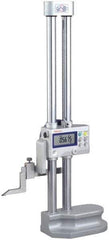 Mitutoyo - 40" Electronic Height Gage - 0.0005, 0.0002" (Switchable) Resolution, Accurate to 0.0025", LCD Display, SPC Data Output - Best Tool & Supply