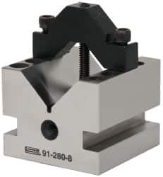 SPI - 1-3/8" Max Capacity, 90° Angle, Hardened Steel V-Block - 2-1/2" Long x 2-1/2" Wide x 2" High, Sold as Individual - Best Tool & Supply