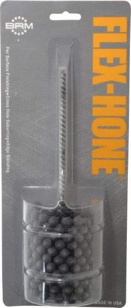 Brush Research Mfg. - 2-1/4" Bore Diam, 180 Grit, Silicon Carbide Flexible Hone - Extra Fine, 8" OAL - Best Tool & Supply