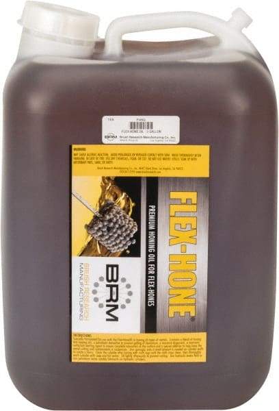 Brush Research Mfg. - Flex-Hone, 5 Gal Bottle Honing Fluid - Straight Oil, For Cutting - Best Tool & Supply