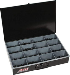 Value Collection - 1,100 Piece Alloy Steel Button Head & Socket Head Cap Screw Assortment - M4x10 to M8x25 Thread - Best Tool & Supply