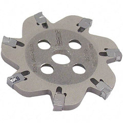 Iscar - Arbor Hole Connection, 0.106" Cutting Width, 1" Depth of Cut, 4.92" Cutter Diam, 1-1/4" Hole Diam, 16 Tooth Indexable Slotting Cutter - SGSA Toolholder, GSAN 3 Insert, Right Hand Cutting Direction - Best Tool & Supply