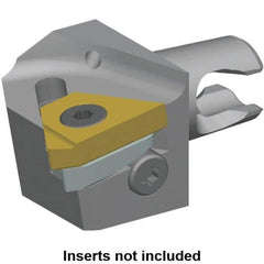 Kennametal - Insert Style LT 16ER, 20mm Head Length, Right Hand Cut, External Modular Threading Cutting Unit Head - System Size KM16, 10mm Center to Cutting Edge, Series LT Threading - Best Tool & Supply