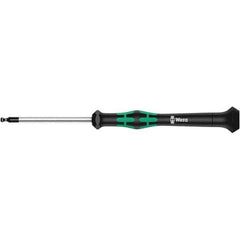 Wera - 2.5mm Hex Ball End Driver - 2-3/8" Bade Length, Multi Handle, 305mm OAL - Best Tool & Supply