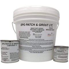 Made in USA - 2 Gal Concrete Repair/Resurfacing - Medium Gray, 25 Sq Ft Coverage, Epoxy Resin - Best Tool & Supply