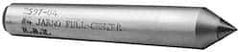 Made in USA - Carbide-Tipped Alloy Steel Standard Point Solid Dead Center - Jarno 12 Taper, 9" OAL - Best Tool & Supply