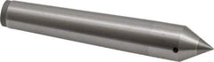 Made in USA - Carbide-Tipped Alloy Steel Standard Point Solid Dead Center - Jarno 4 Taper, 3" OAL - Best Tool & Supply