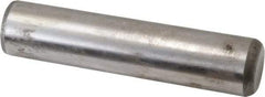 Made in USA - 1" Diam x 4-1/2" Pin Length Grade 8 Alloy Steel Standard Dowel Pin - Bright Finish, C 47-58 & C 60 (Surface) Hardness, 117,800 Lb (Single Shear), 235,600 Lb (Double Shear) Breaking Strength, 1 Beveled & 1 Rounded End - Best Tool & Supply