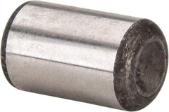 Made in USA - 5/8" Diam x 1" Pin Length Grade 8 Alloy Steel Standard Dowel Pin - Bright Finish, C 47-58 & C 60 (Surface) Hardness, 46,000 Lb (Single Shear), 92,000 Lb (Double Shear) Breaking Strength, 1 Beveled & 1 Rounded End - Best Tool & Supply