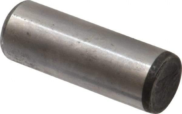 Made in USA - 5/8" Diam x 1-3/4" Pin Length Grade 8 Alloy Steel Standard Dowel Pin - Bright Finish, C 47-58 & C 60 (Surface) Hardness, 46,000 Lb (Single Shear), 92,000 Lb (Double Shear) Breaking Strength, 1 Beveled & 1 Rounded End - Best Tool & Supply